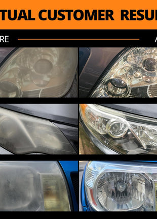 CERAKOTE® Ceramic Headlight Restoration Kit – Guaranteed To Last As Long As You Own Your Vehicle – Brings Headlights Back to Like New Condition - No Power Tools Required - 10 Wipe Kit