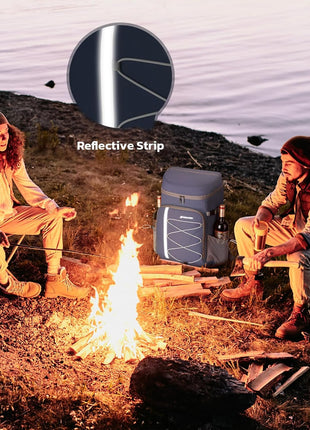 Maelstrom Cooler Backpack - 35/50 Can Insulated Soft Cooler Lunch Bag for Camping, Beach, Hiking & Shopping