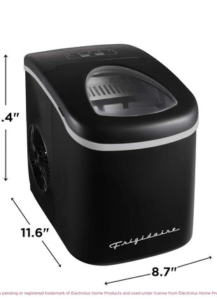 FRIGIDAIRE EFIC128AMZBLK Compact Countertop Ice Maker, 26 lb per Day, Black