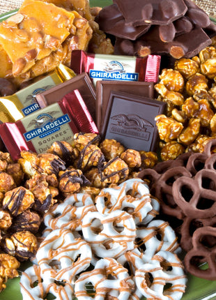 A Gift Inside Chocolate, Caramel and Crunch Grand Gift Basket