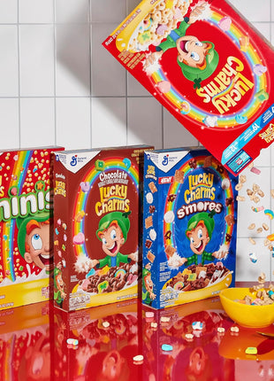 Lucky Charms Gluten Free Cereal with Marshmallows, Kids Breakfast Cereal, Made with Whole Grain, Giant Size, 26.1 oz