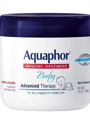 Aquaphor Baby Healing Ointment for Diaper Rash and More, 14 OZ | Baby Skin Protectant with Petrolatum for Chapped or Dry Skin, Drool Rash and Diaper Rash, Hypoallergenic, Fragrance Free