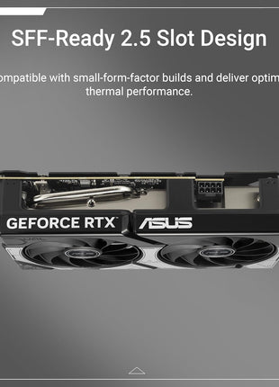 ASUS Dual NVIDIA GeForce RTX 5060 Ti 8GB GDDR7 OC Edition Graphics Card (PCIe 5.0, DLSS 4, HDMI 2.1b, DisplayPort 2.1b, 2.5-Slot, Axial-tech Fan, 0dB Technology), 3 Year Warranty