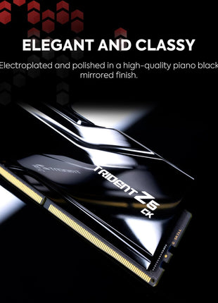 G.SKILL Trident Z5 CK Series DDR5 RAM (Intel XMP 3.0) 48GB (2x24GB) 8400MT/s CL40-52-52-134 1.40V Desktop Computer Memory CU-DIMM - Mirror Black (F5-8400C4052G24GX2-TZ5CK)