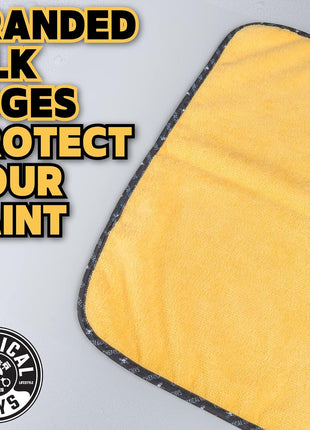 Chemical Guys Professional Grade Premium Microfiber Towels for Cars, Gold, 16 inch x 16 inch, Ultra-Soft and Scratch-Free Car Detailing Cloths for Trucks, Motorcycles, and More - 3 Pack