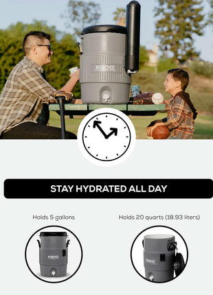 Igloo Sports Cooler | Insulated Beverage Dispenser with Spout |Portable Handwashing Station