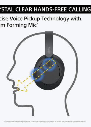 Sony WH-CH720N Noise Canceling Wireless Headphones Bluetooth Over The Ear Headset with Microphone and Alexa Built-in, Black New