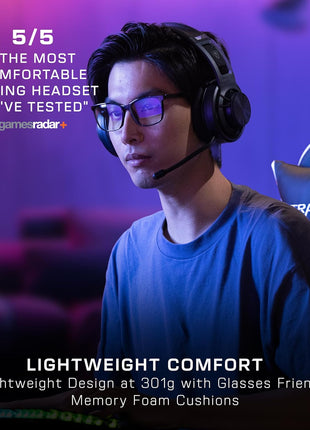 Turtle Beach Atlas Air Wireless Open Back PC Gaming Headset - PC, PS5, PS4, Mobile - 24-bit High-Fidelity Audio, Broadcast Grade Mic, Bluetooth, Floating Earcup, Memory Foam Cushions, 50-Hr Battery