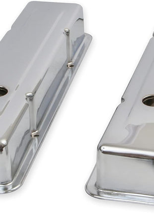 Mr. Gasket 9800 Chrome Valve Covers - Dual Cap Holes