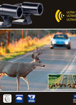 SUMEX Four Alarm Bells, Repeller, ultrasonic Whistle of Animals Such as Deer, Boar, Hares for car. Four Pieces.