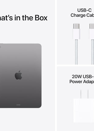 Apple iPad Air 11-inch with M3 chip Built for Apple Intelligence, Liquid Retina Display, 128GB, 12MP Front/Back Camera, Wi-Fi 6E, Touch ID, All-Day Battery Life — Space Gray