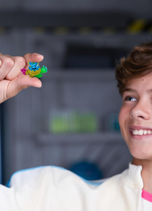MRBEAST LAB Swarms Atomic Series Cash Case, 18-Pack Micro Beasts | 1-inch figures, 85+ to collect, shake & reveal 2 with water; collectible toy for MrBeast fans, kids 5+