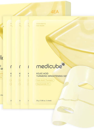medicube Jelly Gel Mask with Salmon DNA PDRN Pink Collagen | Overnight Face Mask for Glass Glow Skin | Elasticity, Hydrating, Firming and Moisturizing | Korean Skincare, 28g x 4ea