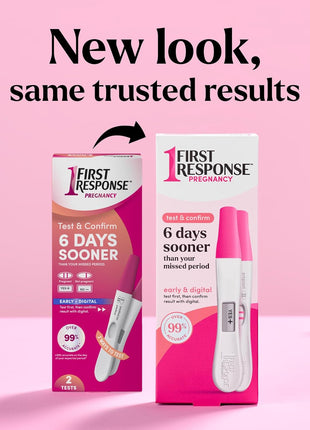First Response Test & Confirm Pregnancy Test, unisex adult 1 Line Test and 1 Digital Test Pack
