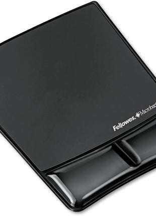 Fellowes® MICROBAN® Gel Mouse Pad Wrist Support - Black (9182301)