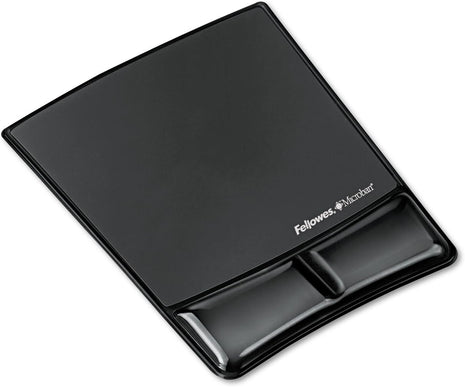Fellowes® MICROBAN® Gel Mouse Pad Wrist Support - Black (9182301)