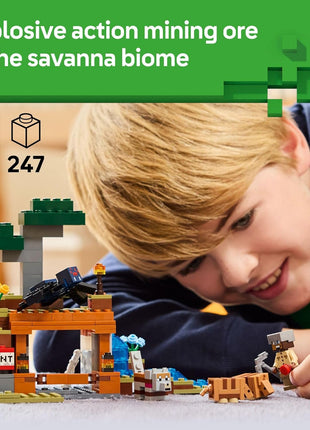 LEGO Minecraft The Armadillo Mine Expedition Toy Figures and Playset - Building Minecraft Toy for Kids, Boys and Girls, Ages 8+ - with Gaming Figures for Pretend Play - Gift Idea for Birthdays - 21269
