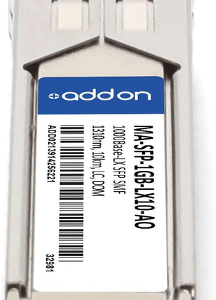 AddOn Meraki Now Cisco MA-SFP-1GB-LX10 Compatible 1000Base-LX SFP Transceiver (SMF, 1310nm, 10km, LC, DOM) MA-SFP-1GB-LX10-AO