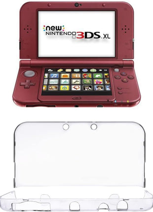 New 3DS XL Case - Ultra Clear Crystal Transparent Hard Shell Protective Case Cover Skin for New 2015 Nintendo 3DS XL LL - [New Modified Hinge-less Design]