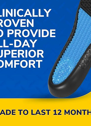 Dr. Scholl's Work All-Day Superior Comfort Insoles (with) Massaging Gel, Men, 1 Pair, Trim to Fit