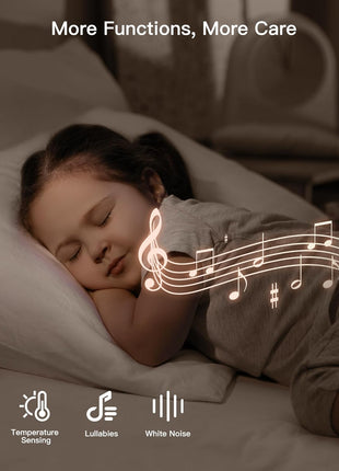 ARENTI 360° View Baby Monitor Camera, Smart Phone App, Human/Motion/Noise Detection, Auto Tracking, Customed Alert Area, 2-Way Audio, Real-Time Temperature Monitoring, Lullabies