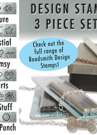 The Beadsmith Steel Design Stamps - Jewelry Stamping Tools, Bigfoot Design, 2.25 Inches w/ 6 mm Base