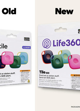 Life360 Tile - Bluetooth Tracker, Keys Finder and Item Locator for Keys, Bags and More. Phone Finder. Both iOS and Android Compatible. 4-Pack
