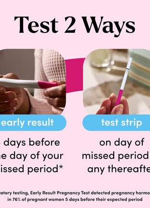 FIRST RESPONSE Comfort Check Pregnancy Test, 8 Count, Pink & White