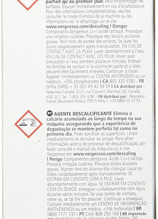Nespresso Descaling Solution, Fits all Models, 2 Packets