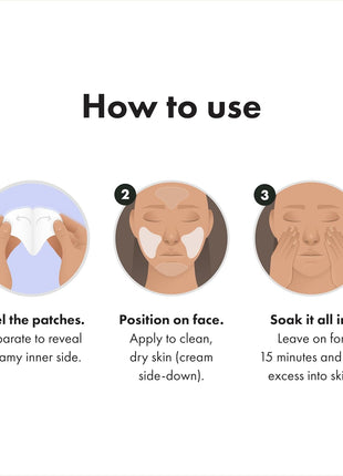 HERO COSMETICS Rescue Patch Moisturizing Post-Blemish Cream Patch, 6 Ct | 3 Pairs for Face, Provides Instant Moisture and Long-Lasting Hydration, Dermatologist-Tested, Won't Clog Pores
