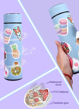 Arme Cute Stickers Bulk, Waterproof Stickers for Water Bottles Pack 600PCS | Vinyl Fun Stickers for Kids Bulk, Girls, Teens, Adults, Cups, Random, Assorted, Durable Decal Sticker Set