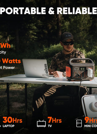 Jackery Portable Power Station Explorer 500, 518Wh Outdoor Solar Generator Mobile Lithium Battery Pack with 110V/500W AC Outlet for Home Use, Emergency Backup,Road Trip Camping (Solar Panel Optional)