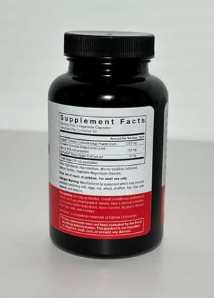 Force Factor Turmeric Curcumin Supplement with Black Pepper, Joint Support Supplement with BioPerine for Enhanced Absorption, No Gelatin, Non-GMO, 90 Capsules (Pack of 2)
