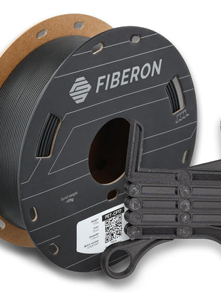 Polymaker Fiberon PET-CF17 3D Printing Filament Black 1.75mm 0.5kg, Excellent Stable Stiffness - Fiberon Carbon Fiber Reinforced PET 3D Printer Filament, Ideal for Jigs and Fixtures