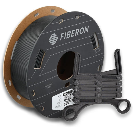 Polymaker Fiberon PET-CF17 3D Printing Filament Black 1.75mm 0.5kg, Excellent Stable Stiffness - Fiberon Carbon Fiber Reinforced PET 3D Printer Filament, Ideal for Jigs and Fixtures