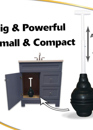 Korky BeehiveMAX Heavy Duty Toilet Plunger - Seals All Bowl Shapes – Powerful Clog Removal