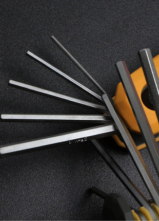 MULWARK 17pcs Folding Allen Wrench Set | Metric & Standard SAE - Key Tool 2 Pack Portable Hex for Basic Home Repair and General Applications