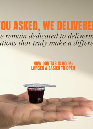 Pre-Filled Communion Cups with Larger Tab and Wafer Set - Box of 100 - Made with Concord Grape Juice & Wafer - Made in the USA
