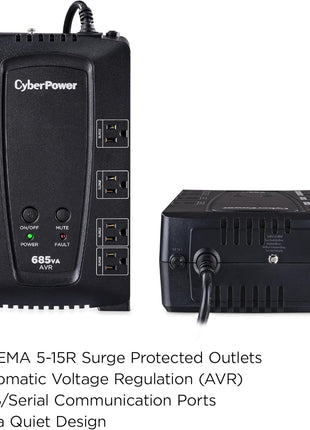 CyberPower CP685AVRG AVR UPS Battery Backup and Surge Protector