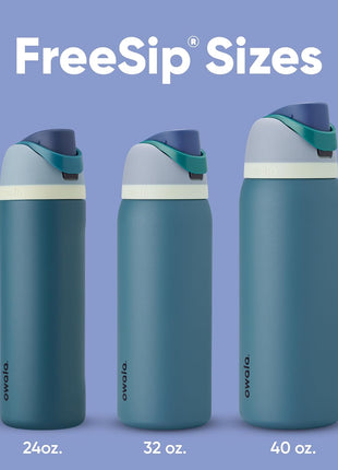 Owala FreeSip Stainless Steel Water Bottle 24 oz Denim