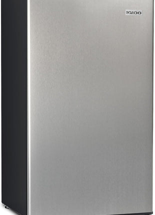 Igloo 3.2 Cu.Ft. Mini Fridge with Freezer - Single Door Compact Refrigerator with Glass Shelves for Homes, Dorms & Offices- Keep Snacks, Drinks & Frozen Foods Cool with Temperature Control Mini Fridge