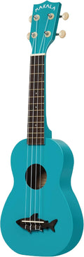 Kala MK-SS/BLU Makala Shark Soprano Ukulele, Blue, One Size