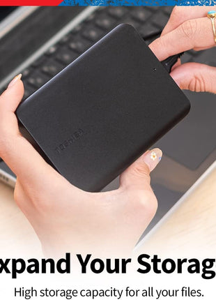 Toshiba Canvio Basics 4TB Portable External Hard Drive USB 3.0, Black - HDTB540XK3CA