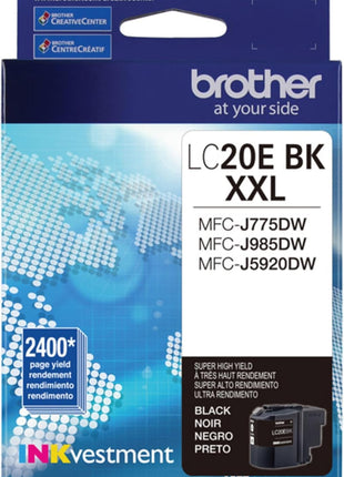 Brother LC20EBK Super High Yield Black Ink Cartridge