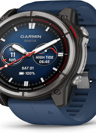 Garmin® quatix® 8, 51 mm, Marine GPS Smartwatch, Bright AMOLED Display, Chartplotter Controls, Built-in Flashlight, 24/7 Health & Wellness Features