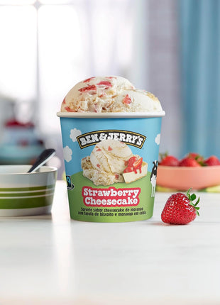 Ben & Jerry's Ice Cream Strawberry Cheesecake Non-GMO 16 oz