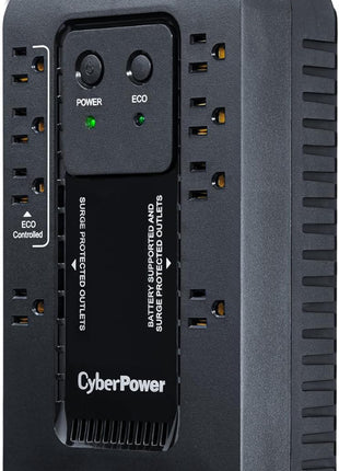 CyberPower EC550G Ecologic UPS Battery Backup and Surge Protector | Surge Protector, 550VA/330W, 8 Outlets, ECO Mode, UL Certified