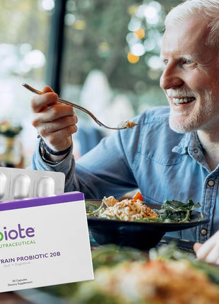 Biote Nutraceuticals - Multi-Strain PROBIOTIC 20B - Gut + Digestive (30 Capsules) (Pack of 2)