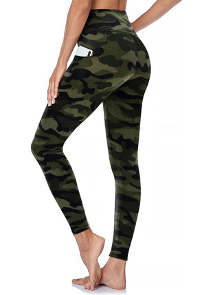 GAYHAY High Waisted Leggings for Women - Soft Opaque Slim Tummy Control Printed Pants for Running Cycling Yoga