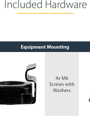 StarTech.com 1U Server Rack Shelf - Universal Vented Rack Mount Cantilever Tray for 19 inch Network Equipment Rack & Cabinet - Heavy Duty Steel - Weight Capacity 44lb/20kg - 7 inch Deep Shelf (CABSHELF1U7V)